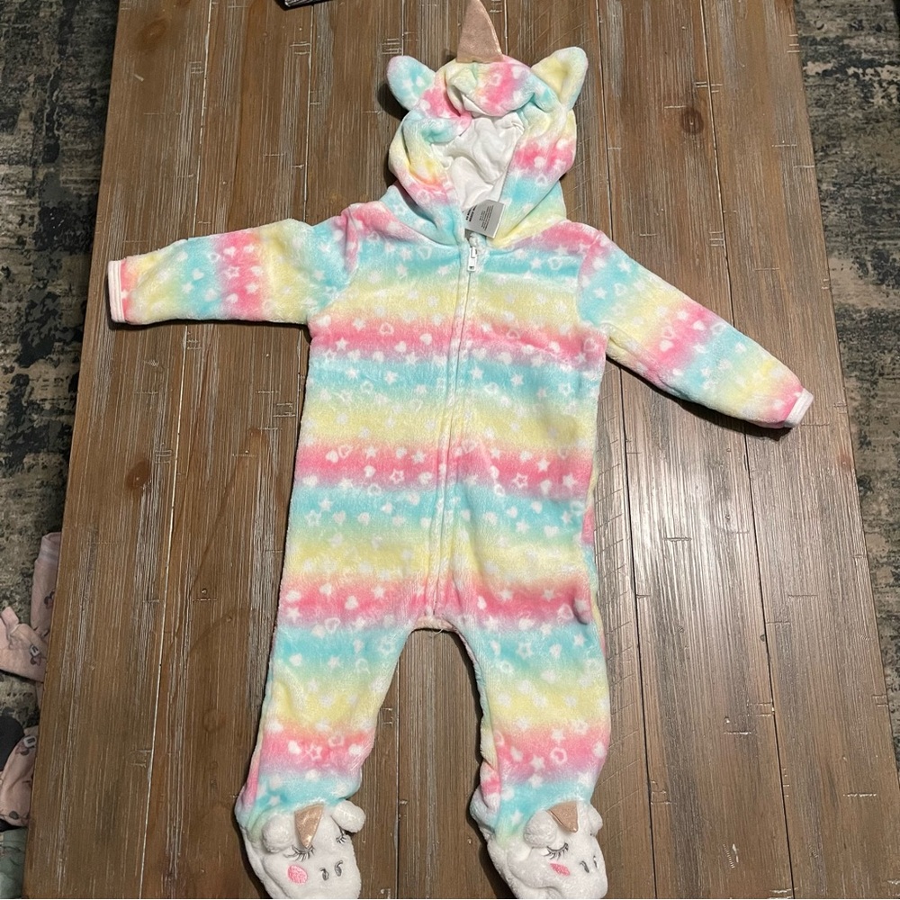 Baby girl Penelope Mack unicorn outfit